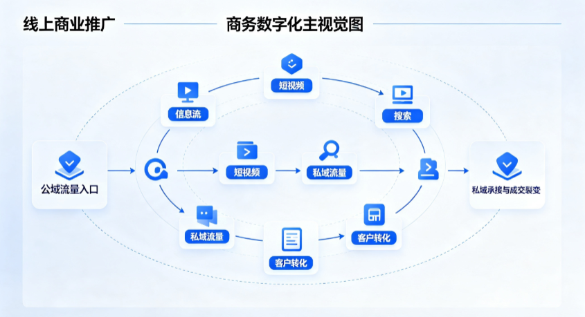 达拉特旗线上商业推广怎么做？全域流量闭环搭建与低成本转化实战指南